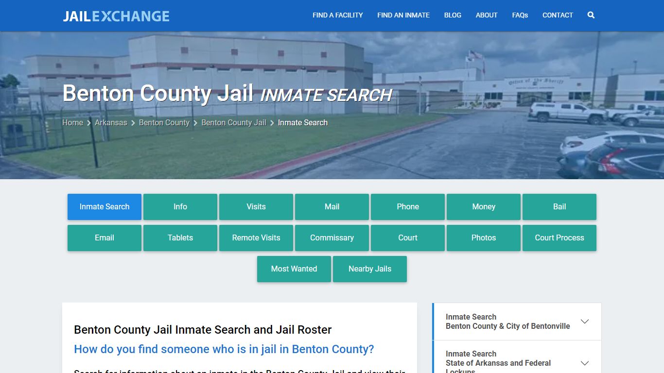 Inmate Search: Roster & Mugshots - Benton County Jail, AR